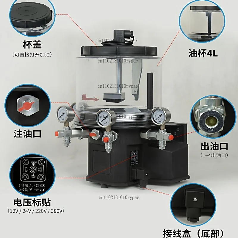 Construction machinery 12V fully automatic grease lubrication pump