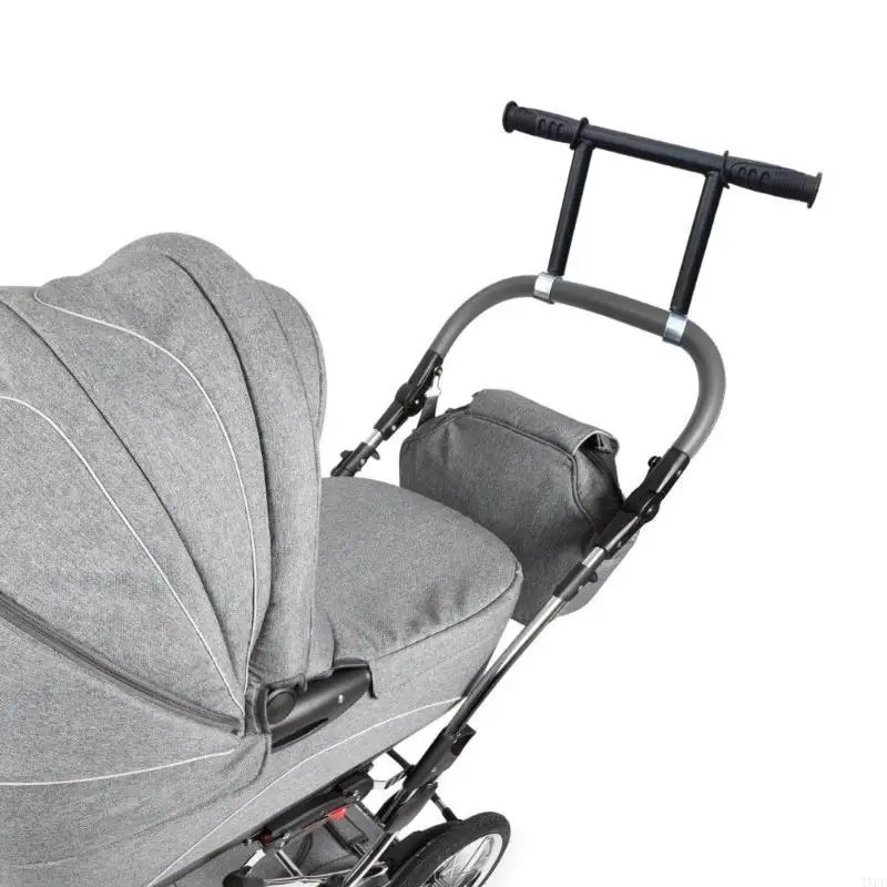 Pegangan Nyaman Pegangan Kereta Dorong Ekstensi Tinggi Dapat Disesuaikan Sandaran Tangan Kereta Dorong Bayi Pegangan Penyesuaian