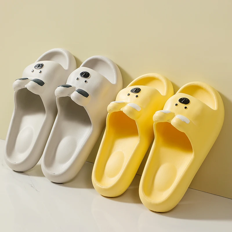 Summer Non-Slip Bathroom Shoes Fashion Soft-Top Beach Sandals European-Style Cartoon Slippers Platform Flip Flops Made Of EVA