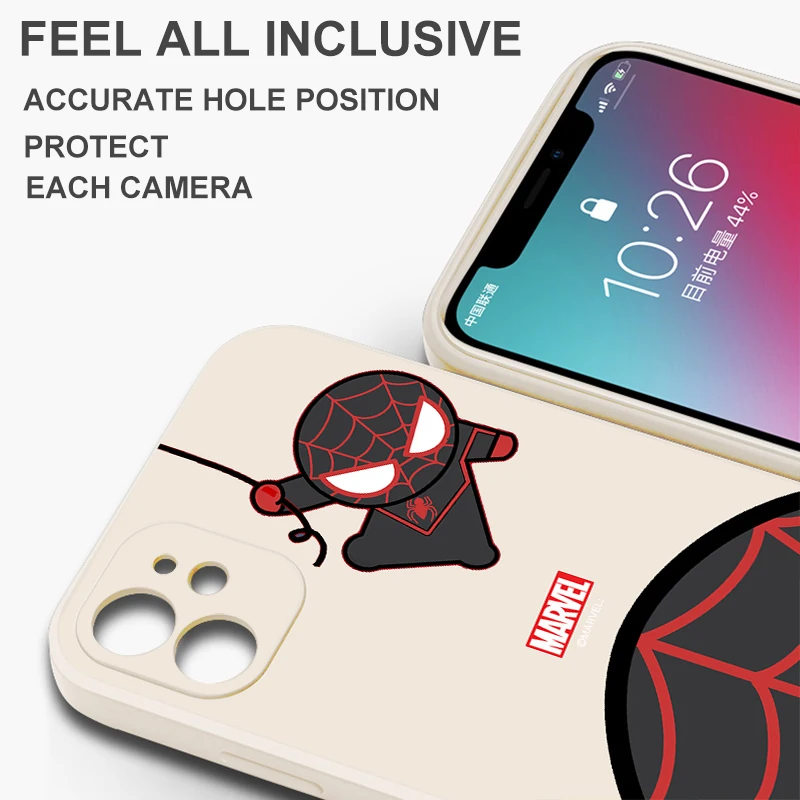 Spider Man Marvel Cute For Huawei P50 P50E P40 P30 P20 PRO LITE 5G P Smart Z S 2021 Phone Case Liquid Silicone TPU Funda Para