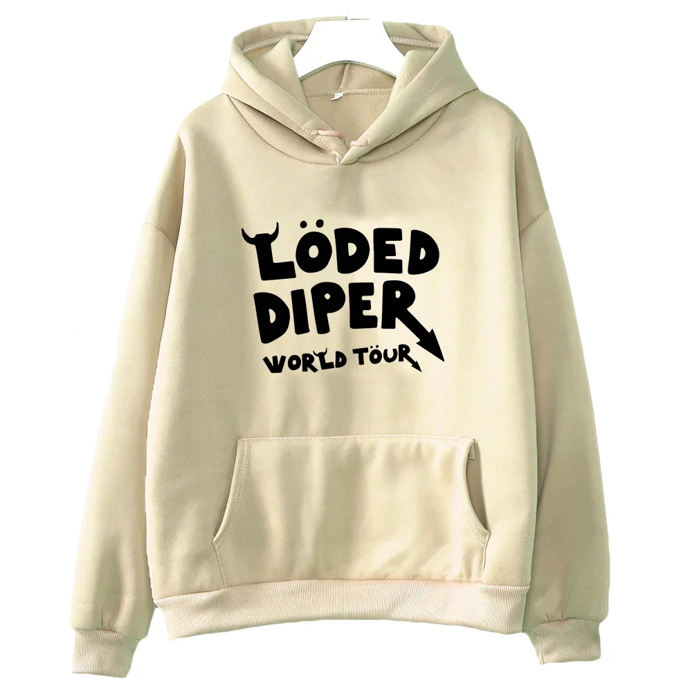 Loald Diper World Tour – sweat à capuche imprimé Hip Hop, vêtement à manches longues, chaud, polaire, pour femmes et hommes