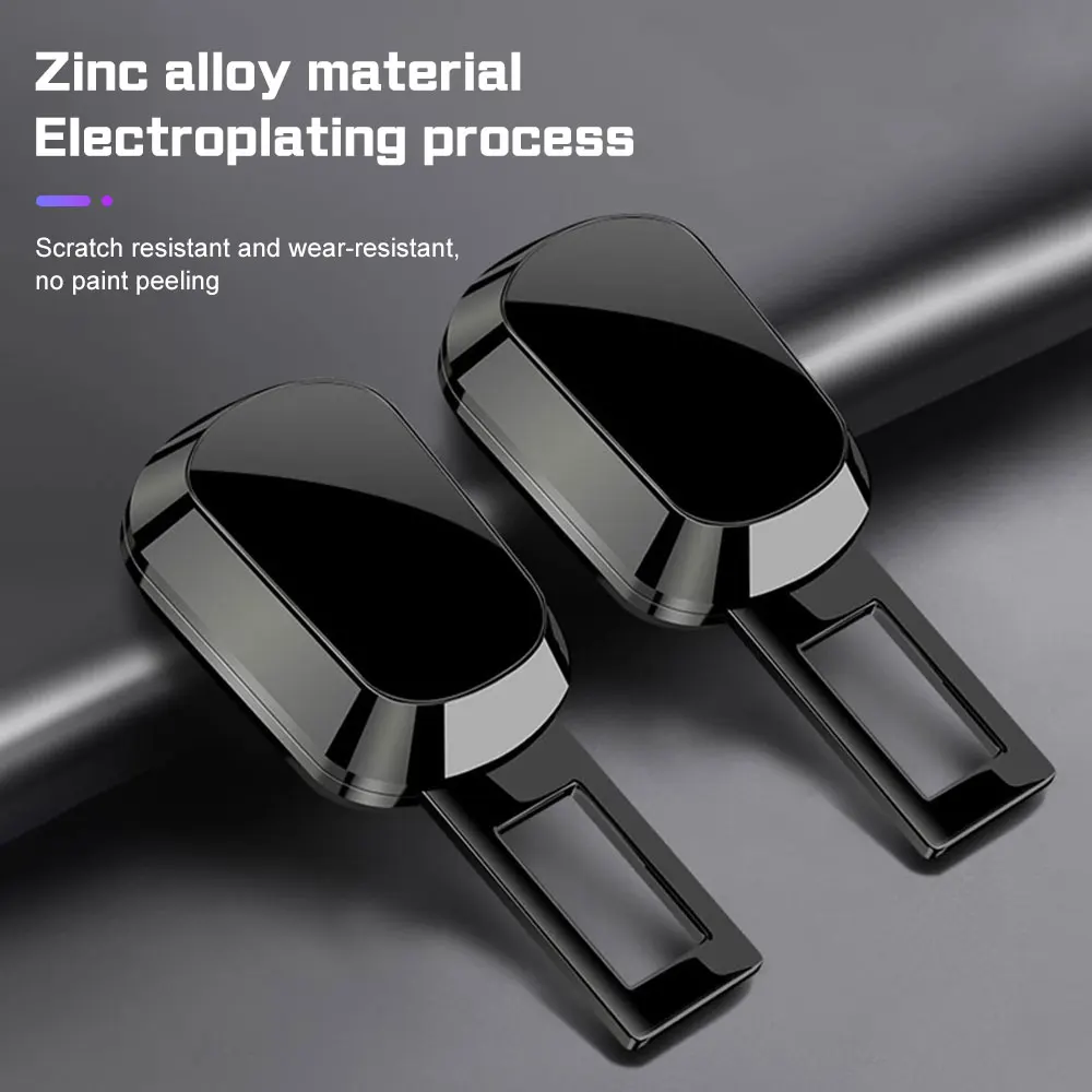 Alloy Car Seat Belt Extension Plug Buckle Clip Accessories For Alfa Romeo 4C 159 Spider Giulia Giulietta 156 Mito 147 8C GT 166