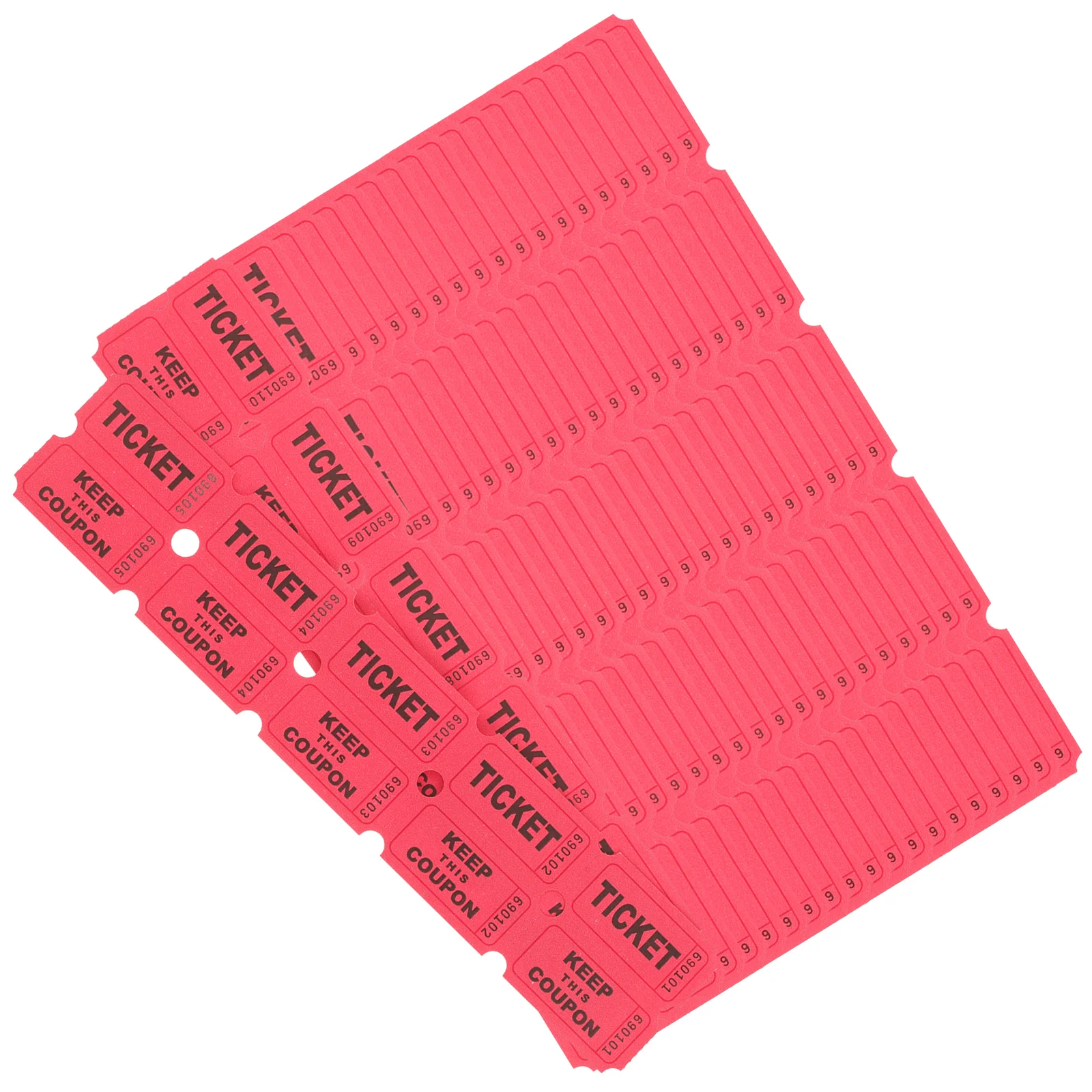 100 Pcs Carnival Raffle Ticket Air Tags Universal Tickets Label Consecutively Numbered Paper Baby