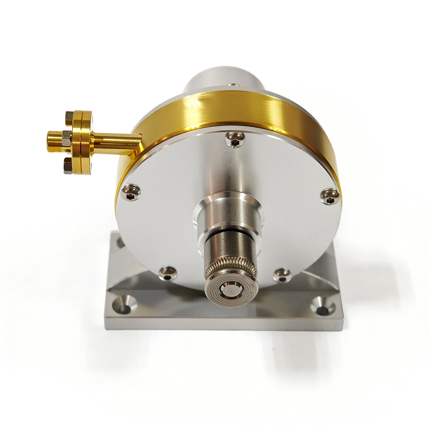 Miniature Steam Turbine Model Metal Steam Engine 20000 Rpm/min Inlet Flange Structure Desktop Metal Engine Model