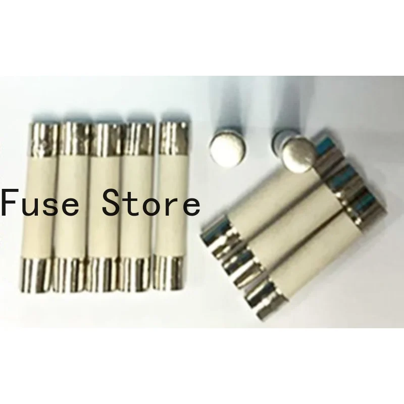 10PCS 6*30mm Explosion-proof Ceramic Fuse/tube With Lead Fast/slow Break Type 250V/8A T8A