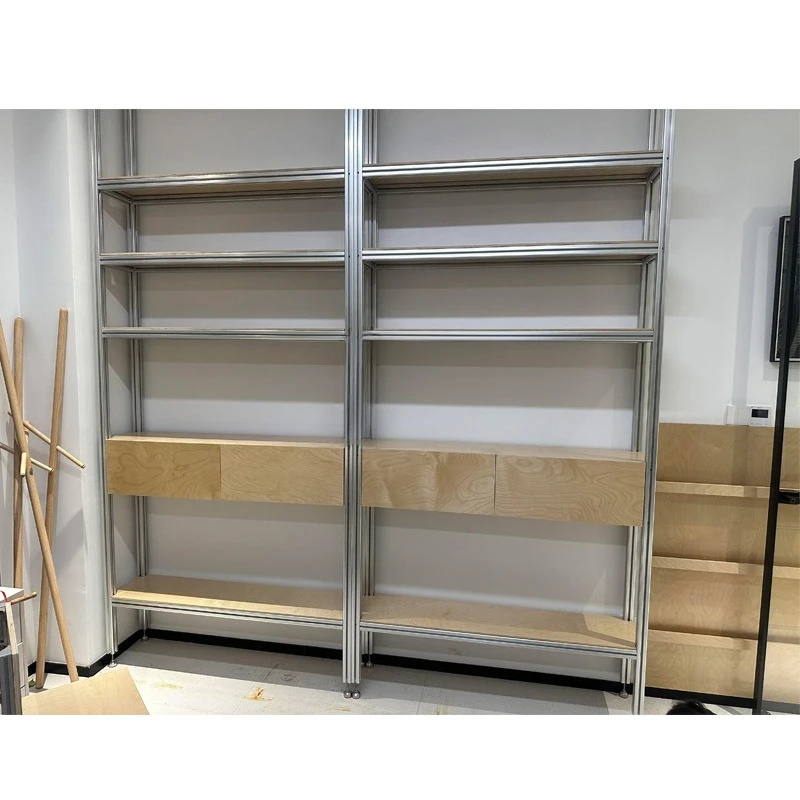 Household partition material rack Aluminum profile marine plate Cargo rack Multi-layer multi-functional storage rack