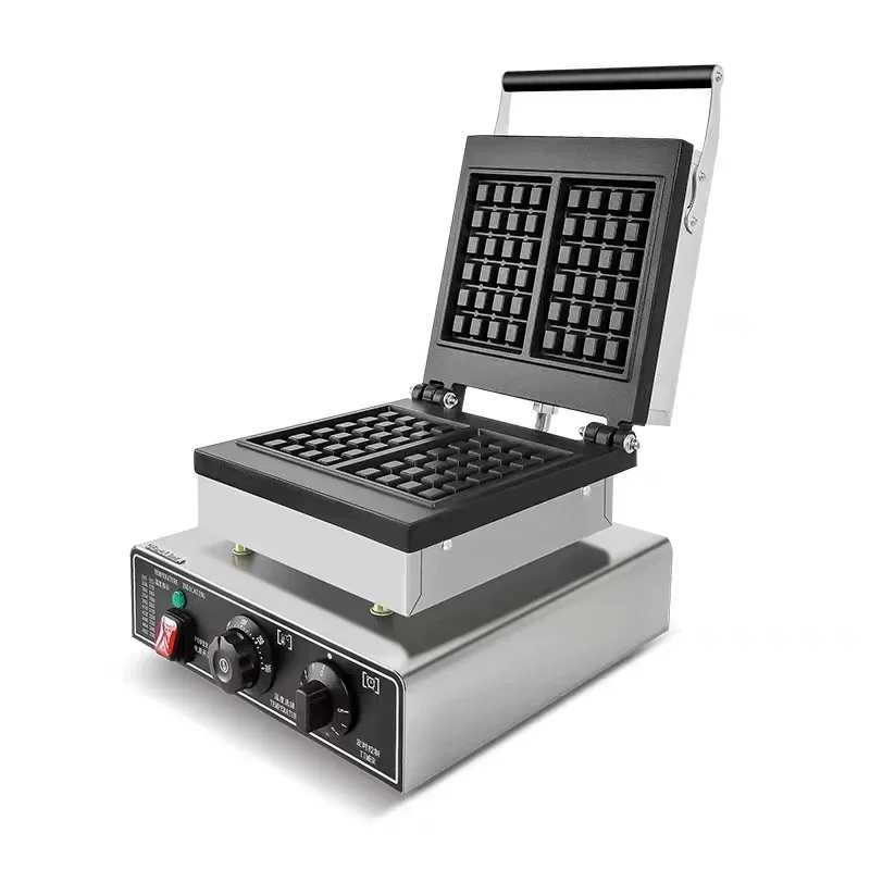 

Electric 110v 220v 2 Pcs Belgium Waffle Maker Commercial Waffle Machine Square Muffin Stick Waffle Making Machine Non-Stick
