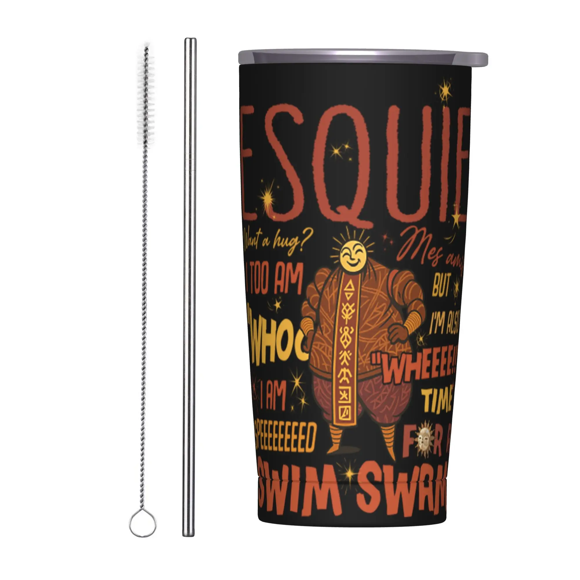 

Термокружка-тамблер Clair Obscur Expedition 33 для видеоигр, 20 унций, с двойными стенками, из нержавеющей стали, для кофе