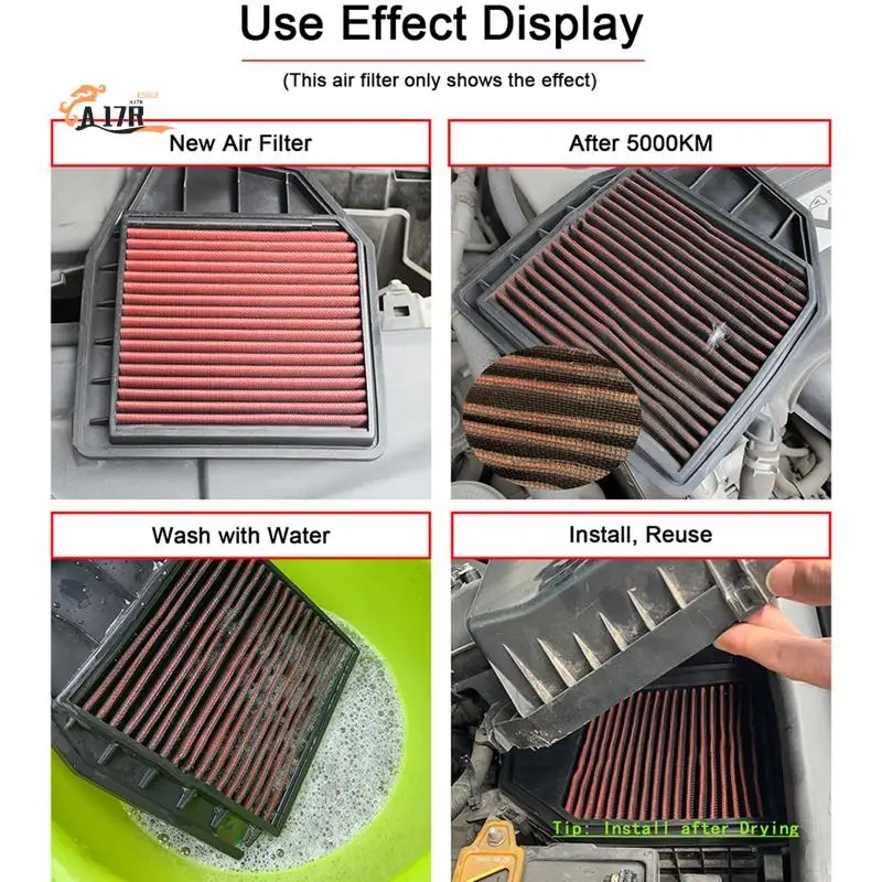 

A17R-Air Filter Replacement High Flow Car Sports For Mazda 3 Axela 6 Atenza CX-4 CX-5 Premacy 2.0L 2.5L Biante
