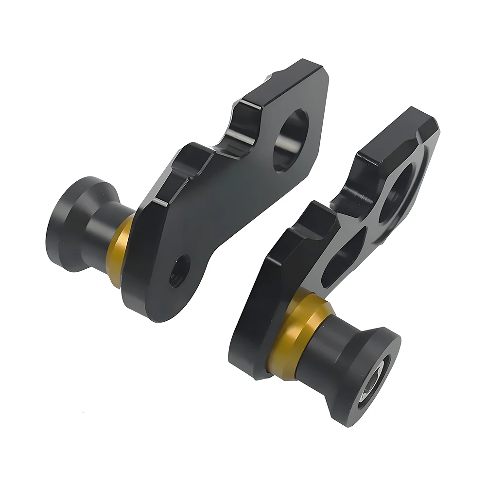 For Motorcycle Chain Adjuster Block Paddock Stand Spools Sliders For Honda CB CBR 650R 650F Easy Maintenance Chain Adjustment
