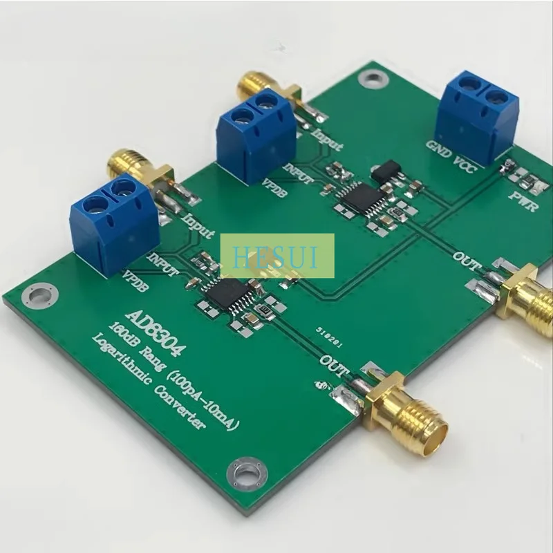 Dual AD8304 logarithmic current detector amplifier