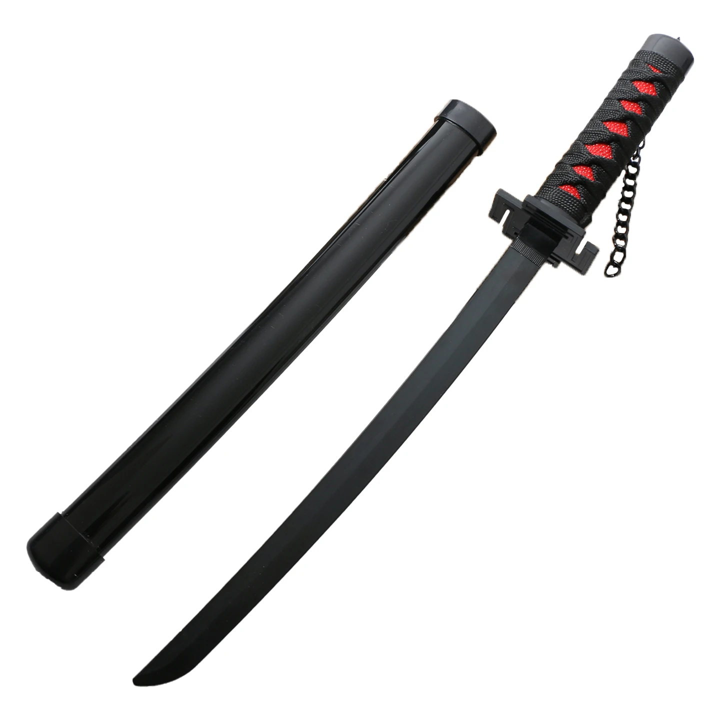 

18inch Cosplay Anime Bleach Kurosaki ichigo Plastic Sword New Sky Locking Moon Katana Role Play 45cm Model