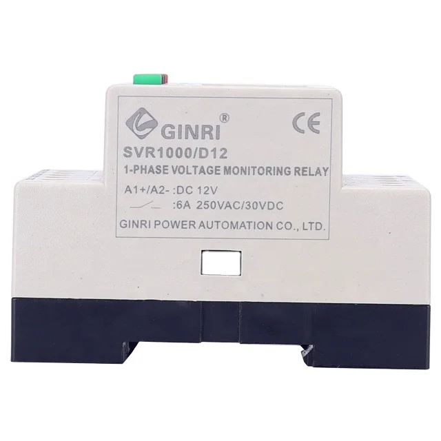 SVR1000 AC/DC 110V-220V Voltage Monitoring Relay Overvoltage Undervoltage protection Relays Single Phase Device