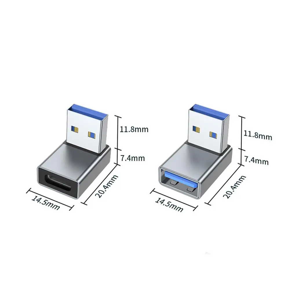 Переходник-удлинитель USB «папа»-«Мама» под углом 90 °