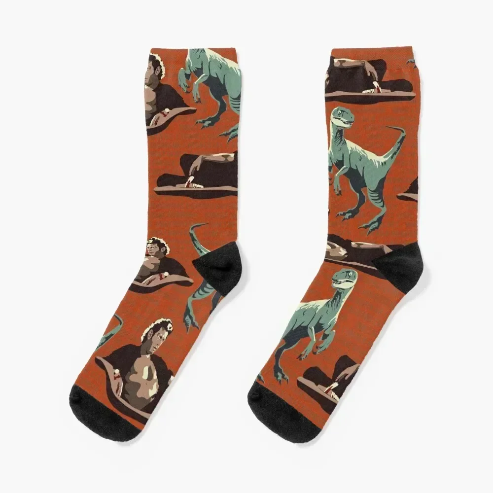 

Jurassic Geniuses Socks professional running winter thermal Lots with print Socks For Man Women's