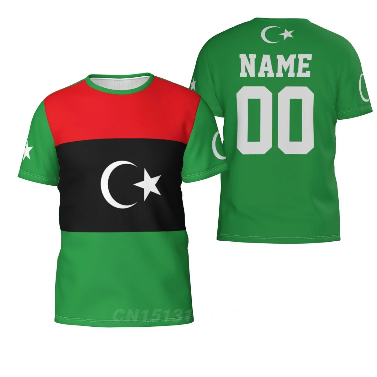 2025 Custom Name Number Libya Country Flag T-shirts Clothes T shirt Men Women Tees Tops For  Fans Gift US Size