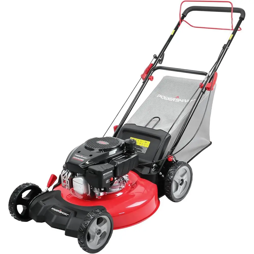 

22-Inch 170cc OHV Gas Lawn Mower with Single-Speed Rear Wheel Drive and 3-in-1 Mulching Capability