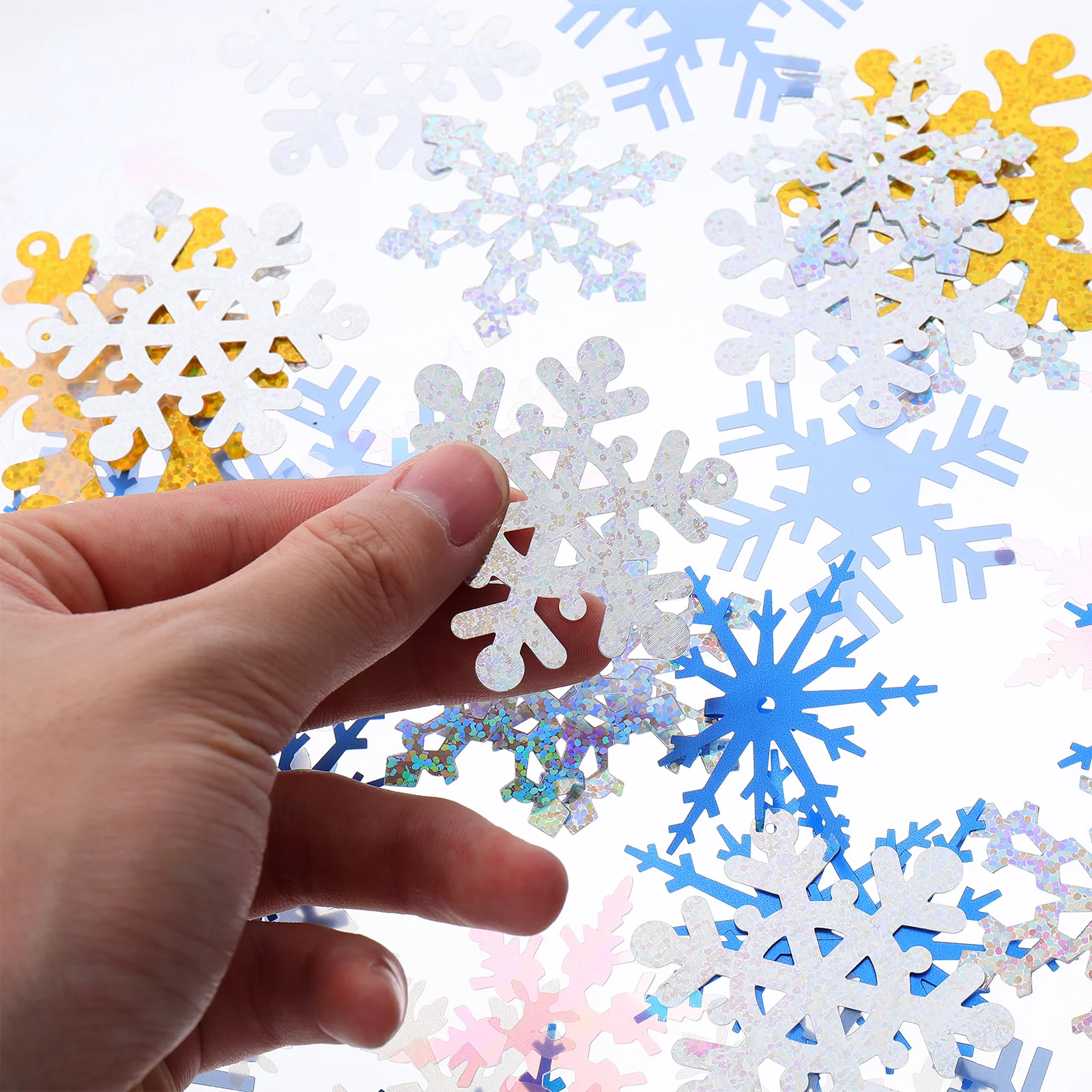 

1Pack Colorful Christmas Confetti Snowflake Plastic Xmas Party Table Scatter Holiday Decoration Christmas Confetti