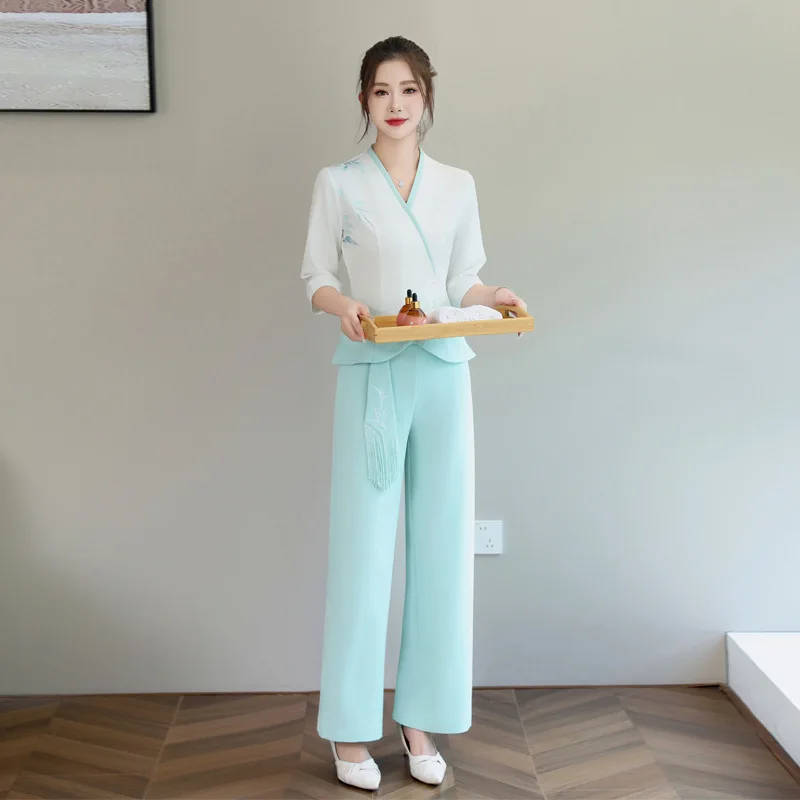 

High-End Chinese Sle Massage Salon orm Women's Therapy Foot Massage Techan Ear Cleaning Service orm Set