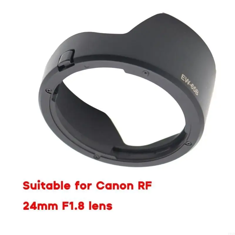 Bayonet-mount Camera Lens Shade EW-65B Lens Hood Lens Cover Cap Replacement for RF24mm IS 52mm Lens