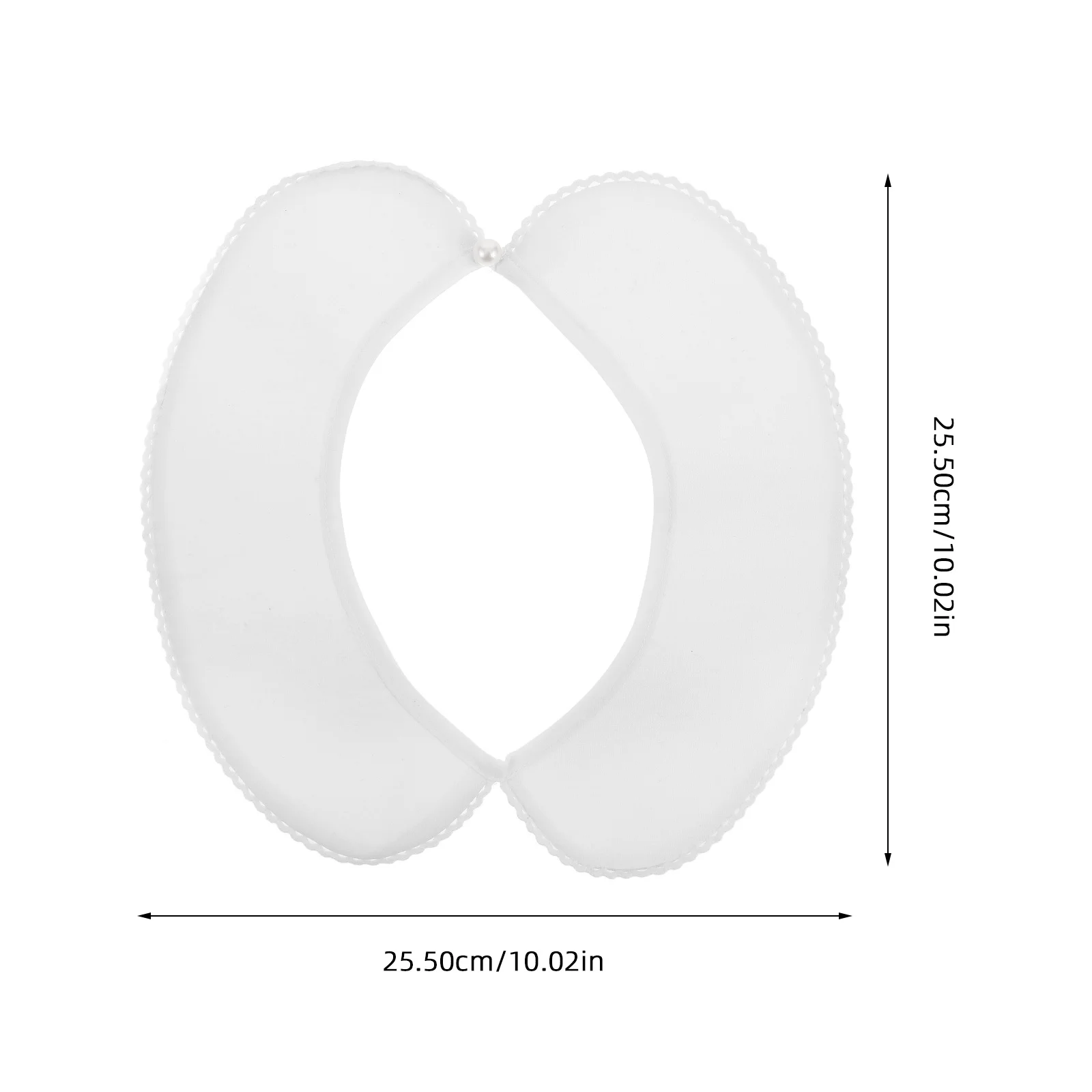 取り外し可能な白いフェイクカラー女性用コットンレースラウンドラペル偽ブラウスディッキー秋冬エレガントカジュアルオフィス衣装