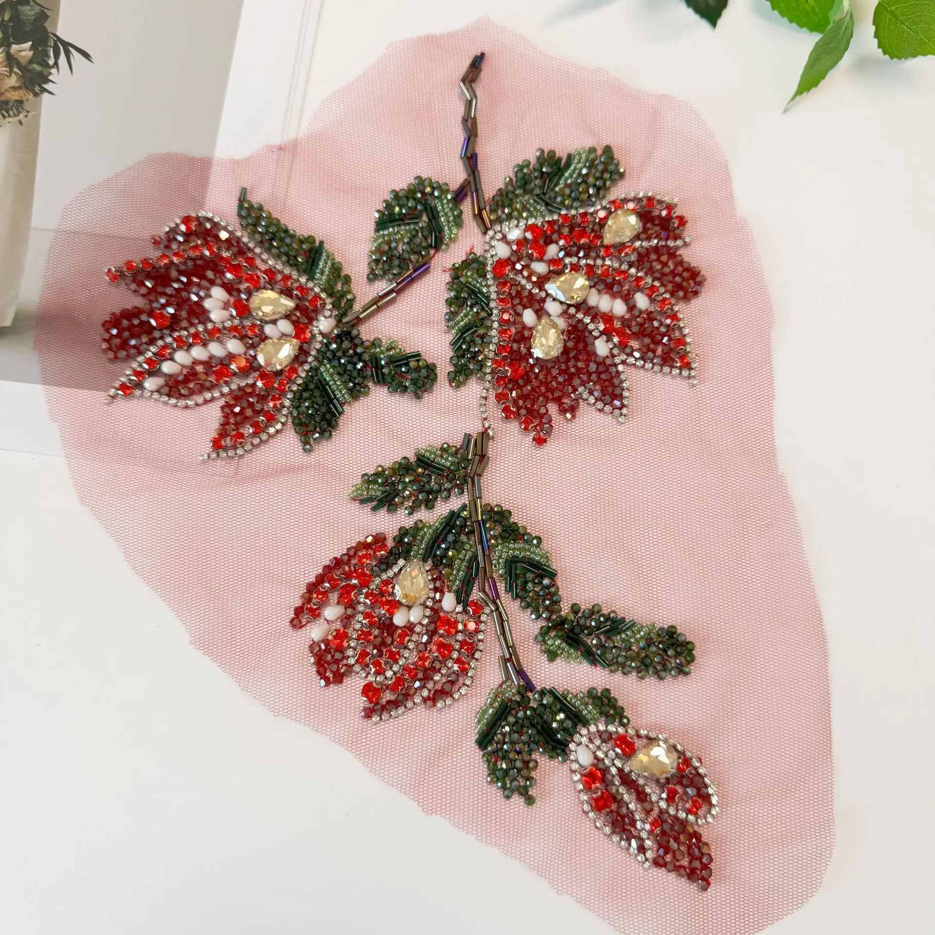 Fiore piccolo con perline e pa - Beaded Trim Fringe recensione e prezzo