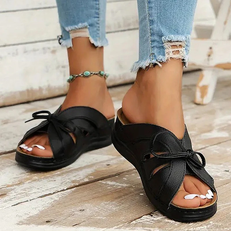 Summer Sandals Shoes Women Open Toe Shoes Woman Non-Slip Women\'s Shoes Wedge Women Shoe Comfortable Footwear Female Women Sandal