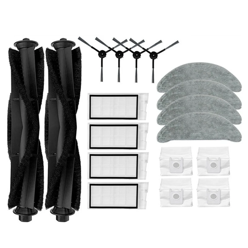 Аксессуары для пылесоса Xiaomi Roidmi Eve Plus, основная боковая щетка, фильтр, насадка на швабру и мешок для пыли