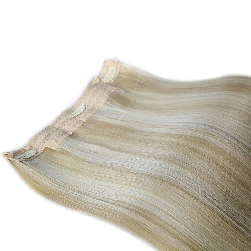 Ali Queen Hair Straight Fish Line Human Hair Extension 12\