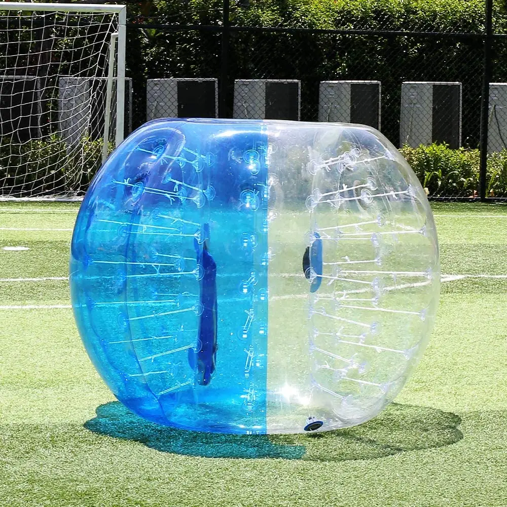 HIBADOU Inflatable Bubble Soccer Zorb Ball 1.5m Pumper Ball 100%TPU Material Inflatable Bubble Football for Adult