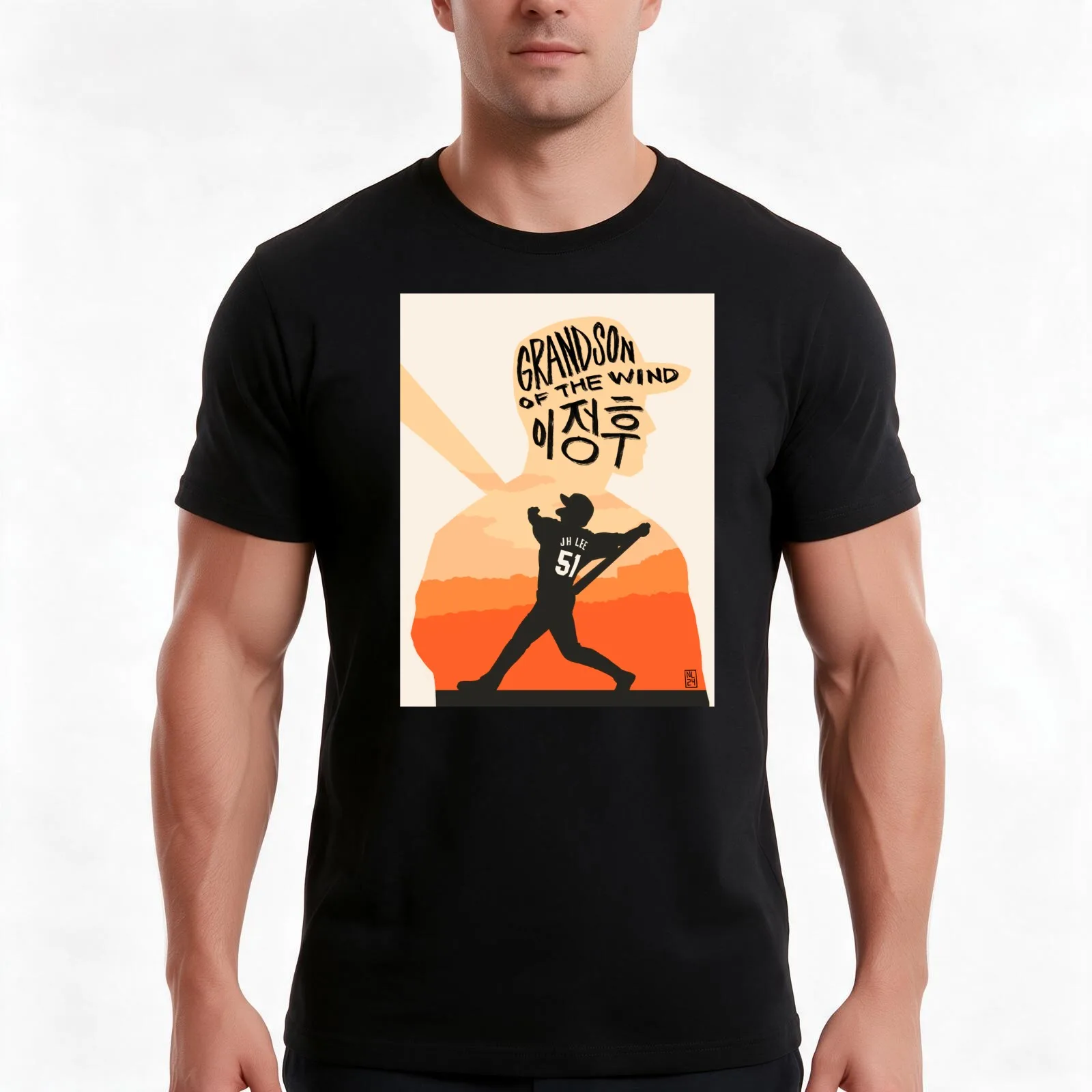 Grandson of the Wind T-Shirt, Summer Casual Cotton Tee, Oversized Streetwear Tops, Vintage Graphic Print, Loose Fit Short Sleeve