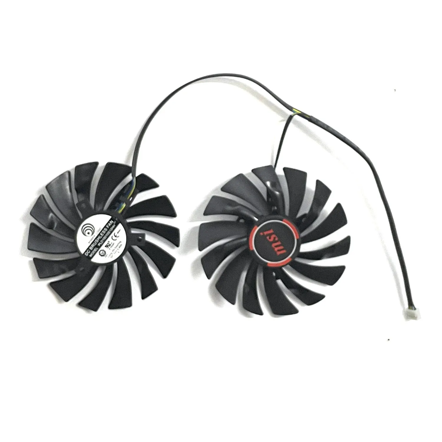 95 مللي متر 4PIN PLD10010S12HH GTX 980 970 GPU مروحة ل MSI R9 390 R9 380 R7 370 GTX 980 980Ti 970 960 950 الألعاب بطاقة الفيديو مروحة التبريد #6