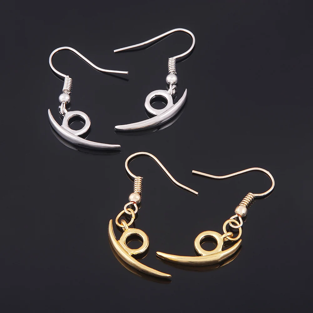 Anime Ninja Earrings Orochimaru Cosplay Handsome Magatama Earrings Ear Clips For Women Men Jewelry Accessories Gifts