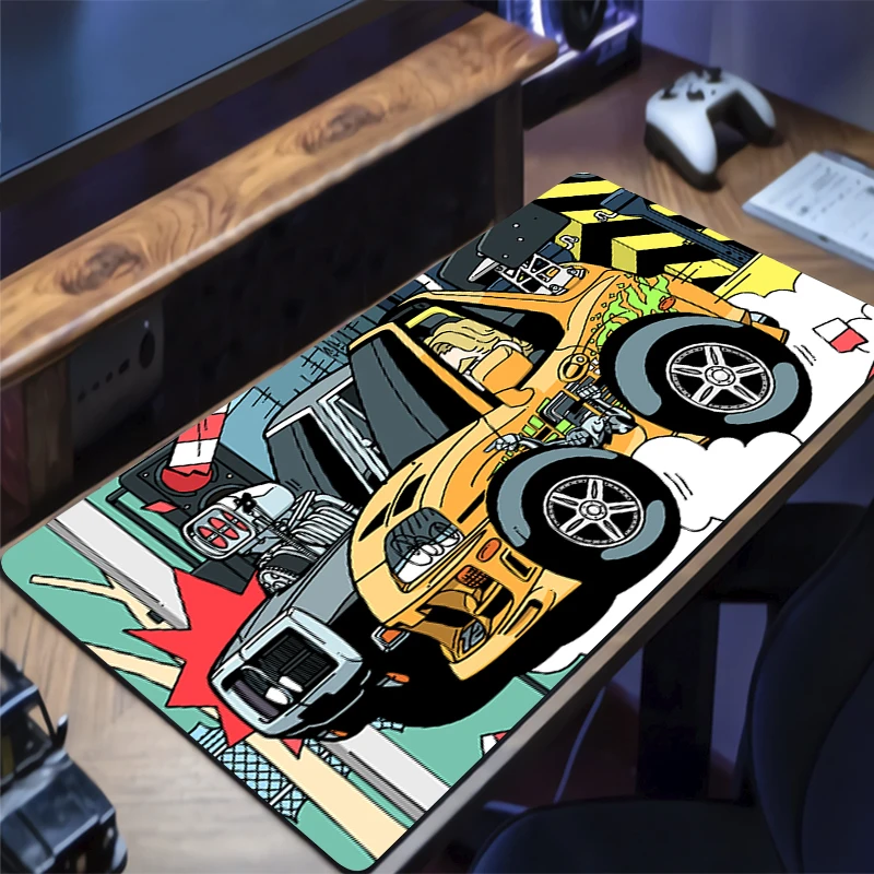 

Design Mouse Pad Anti Slip Student Dormitory Dining Table Mat Cute Sports Car Pattern Mousepad Soft Office PC Study Keyboard Pad