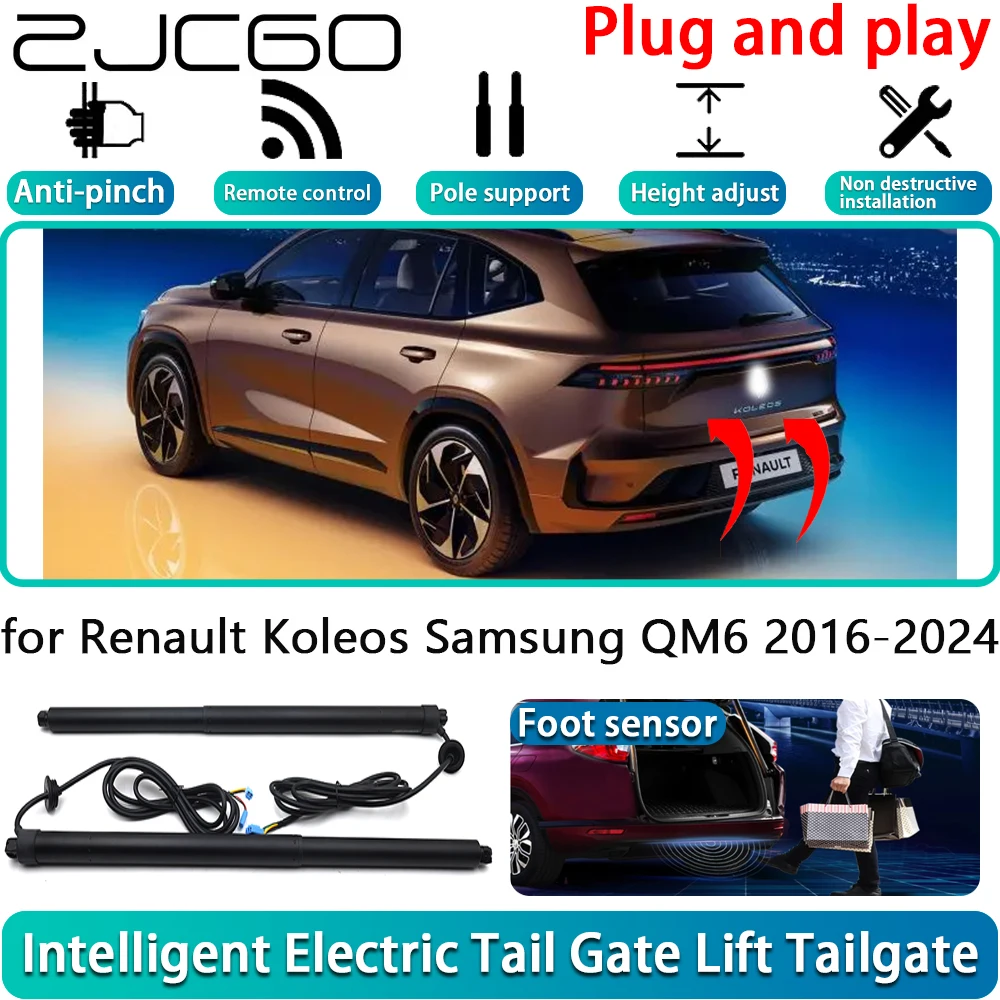 

for Renault Koleos Samsung QM6 2016-2024 Car Electric Powered Tailgate Power Liftgate Automatic Tailgate System With Foot Sensor