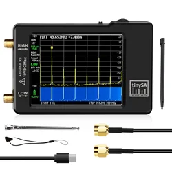 Analisador de Espectro Minúsculo Portátil, TinySA, 2,8 