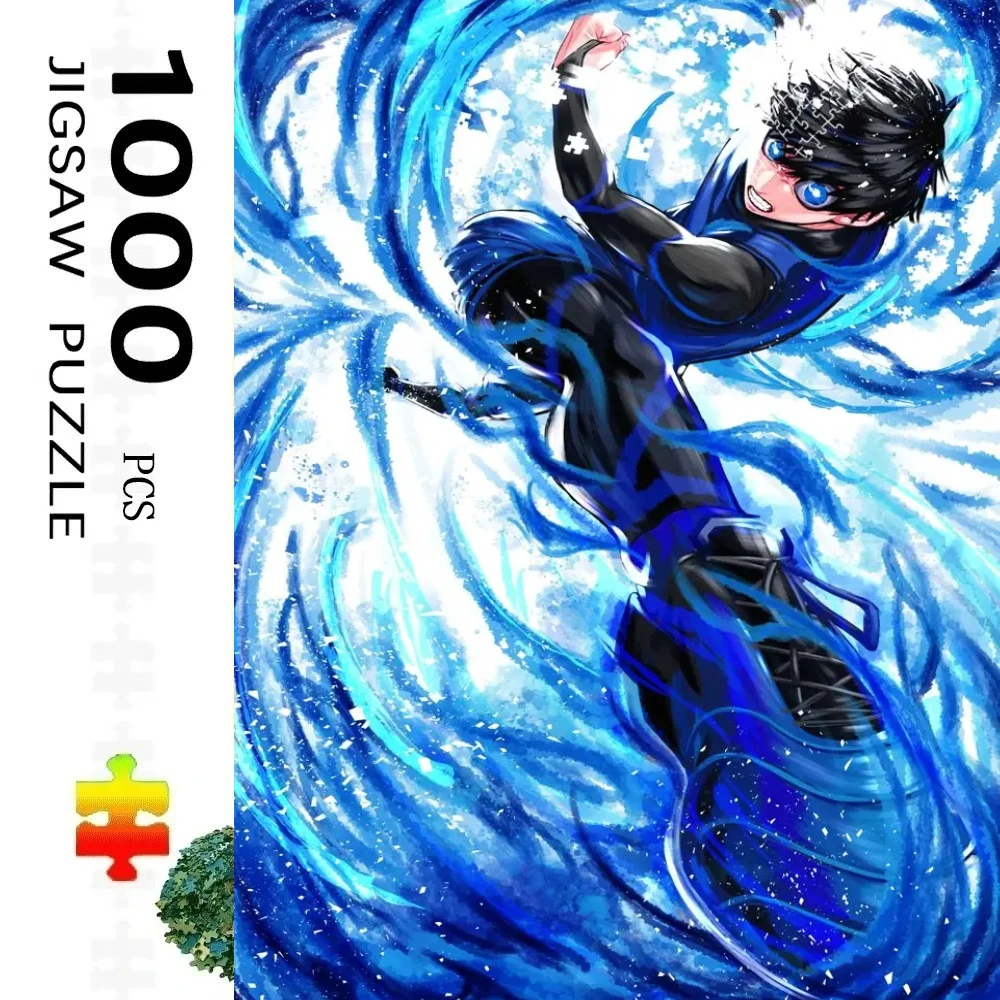 500/1000pcs Adult Jigsaw Puzzles Japanese Classic BLUE LOCK Suitable for Adults & Families - Challenging Large Pieces, Portable
