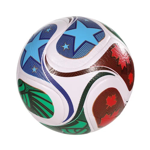 Balón de fútbol de alta calidad, Material de PU, tamaño oficial 5, sin costuras, resistente al desgaste, para entrenamiento de partido, 2023