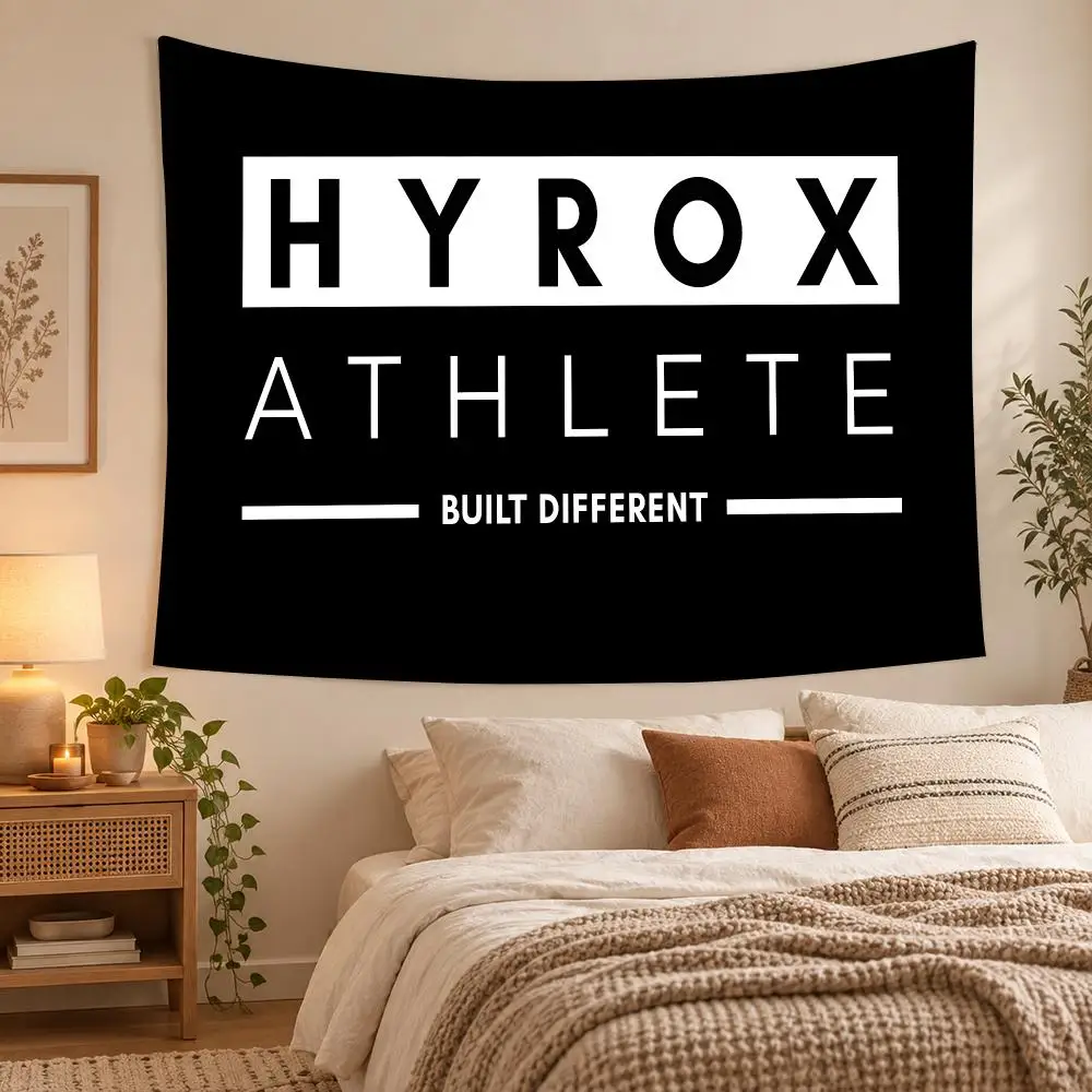Minimal Gym Hyrox Tapestry Wall Hanging, Suitable For Living Room, Bedroom, Study, Party Home Decor Gift