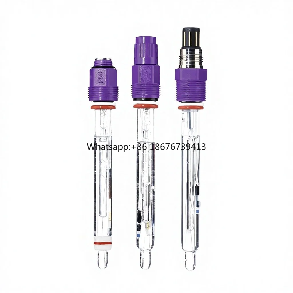 High-Temperature Industrial Online pH Glass Electrode Probe with Corrosion Resistance for Strong Acids and Alkalis