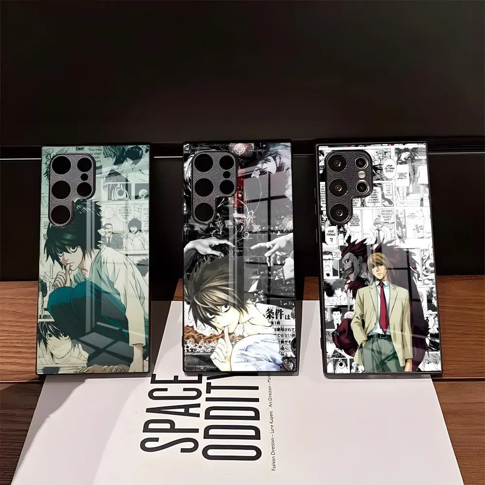 Anime Deaths N-Note Phone Case For Samsung S26 Ultra S25 Edge Ultra S23 S22 S21 Ultra Plus S24 Fe A57 A37 Glass Cover