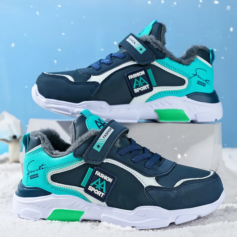 

New Winter Warm and Trendy Childrens Sports Shoes Wear-resistant and Balanced Running Shoes Supportive Comfortable Casual Shoes