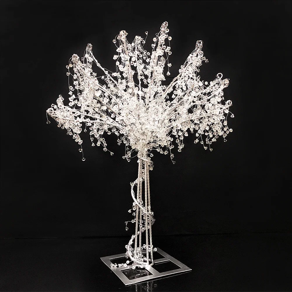 2 pieces per Lot Wedding Stunning Trees Centerpieces Metal Acrylic Bead Lead Road for Wedding Party Event Home Usage