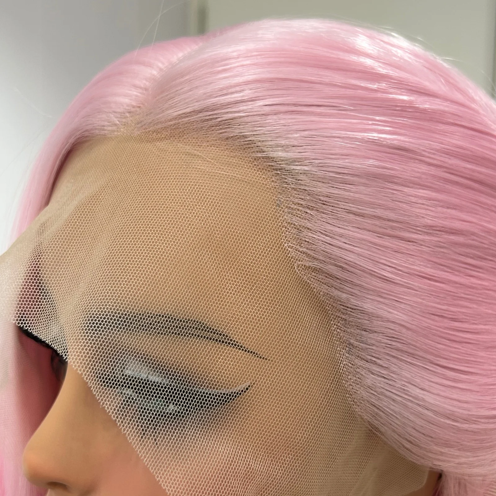 طويل متموج أومبير الوردي الاصطناعية الدانتيل الجبهة الباروكات للنساء الجزء الأوسط 13X4 الجسم موجة الوردي الفاتح الجذور قبل قطعها غلويليس الشعر #5