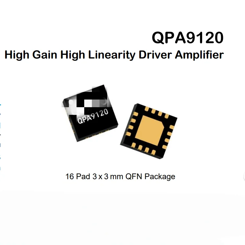 QFN-16-EP QPA9120TR7 High-gain high-linearity driver amplifier
