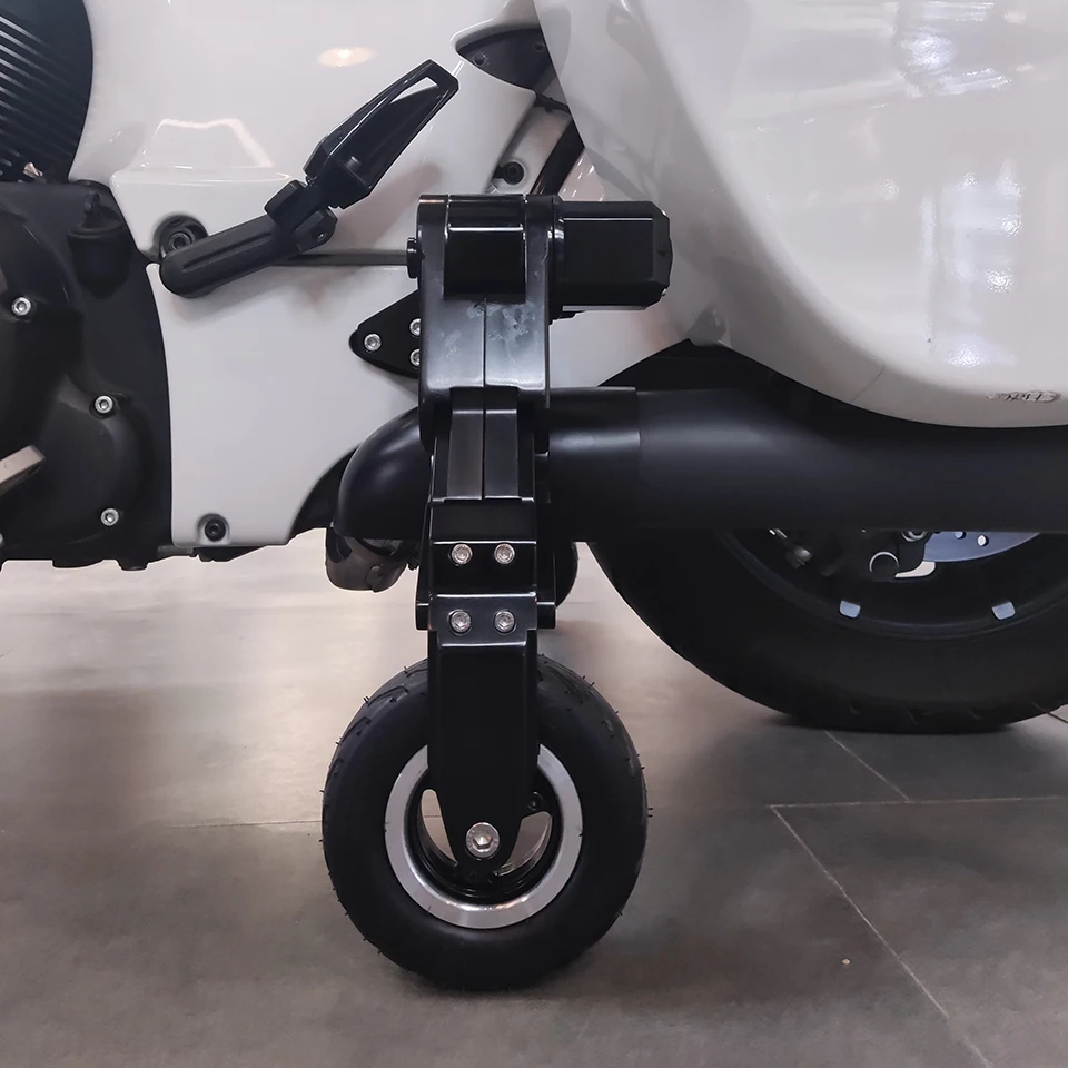 Chrome Landing Gear Installation Gold Wing 1800 HD Touring Motorcycle RoadMaster Auxiliary Parking Bracket New Body Systems