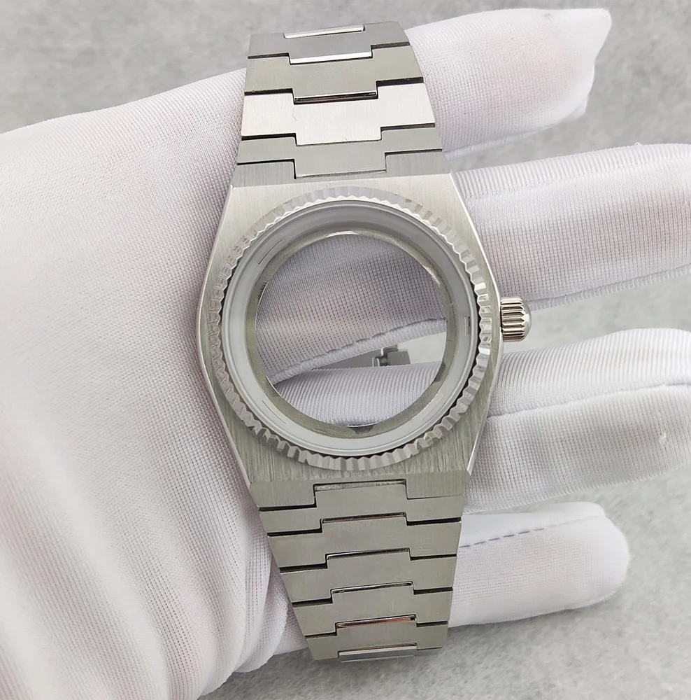 NH35 Case 904L Stainless Steel Watch Case 40mm Sapphire Glass waterproof Case Fit NH35/NH36 Movement Watch Parts Replacement