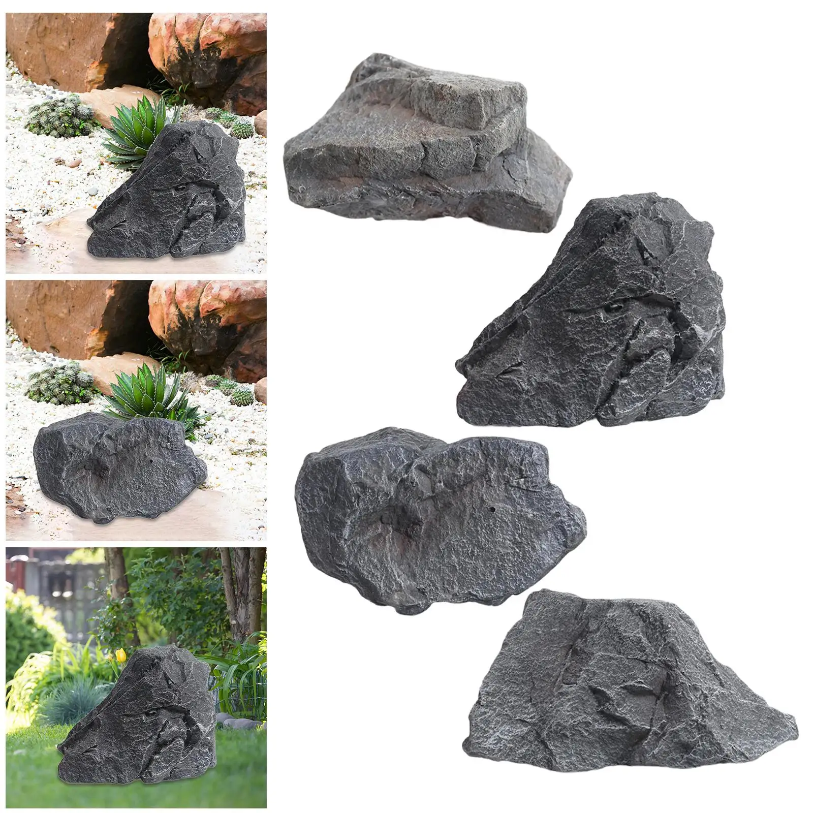 Artificial Landscape Rock Multifunctional Accessories Realistic Lightweight Irregular Highly Simulation Ornament Yard Ornament
