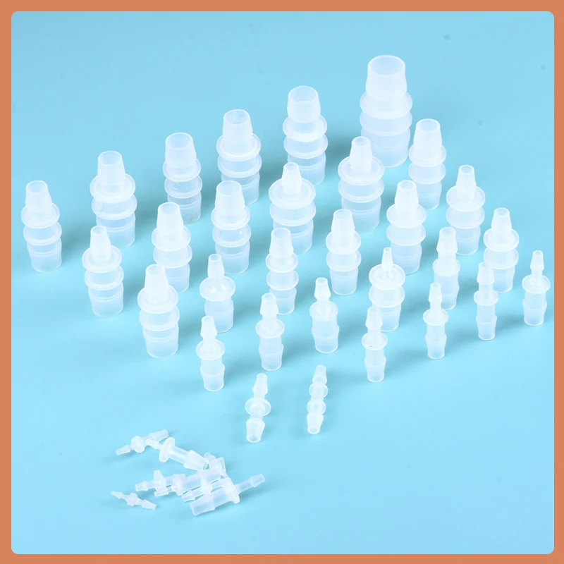 1.6-25mm plastikowa rurka silikonowa proste złącze rurowe mały rozmiar Pagoda Barb złącze redukujące proste akwarium wąż wkładkowy PP