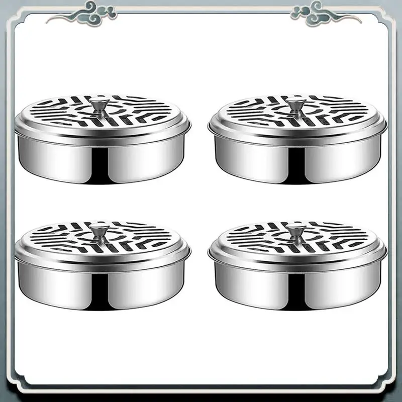 

AC76-4X Держатель из нержавеющей стали для спиралей от комаров, огнестойкий спиральный контейнер от комаров, металлический держатель спирали от комаров